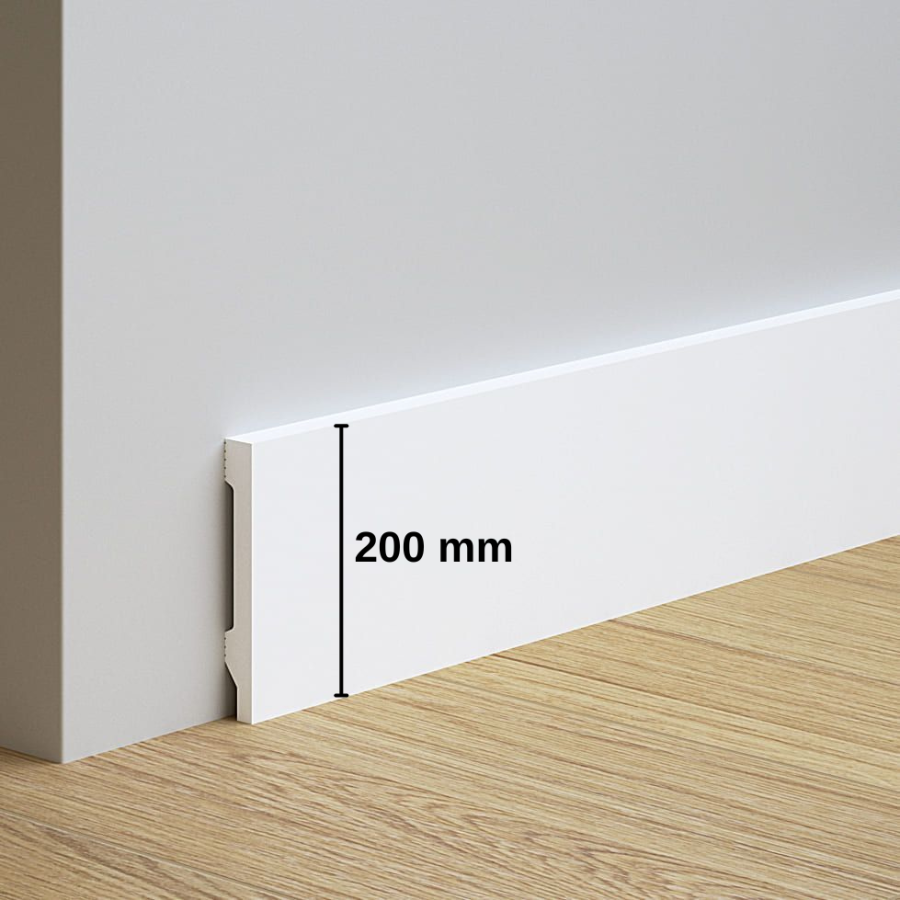 Rodapié eco blanco 2200x200x15